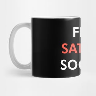Flat Saturn Society (Light) Mug
